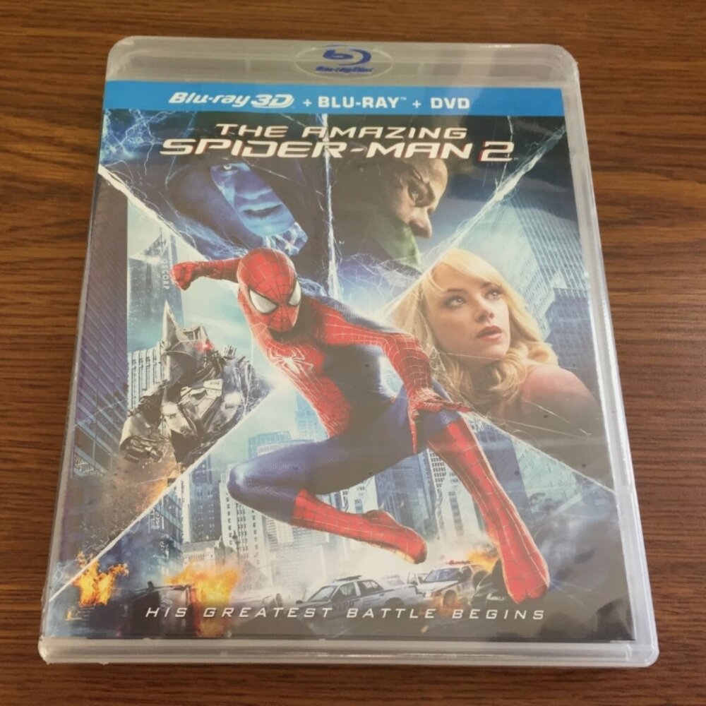 *NEW SEALED* 3D Blu Ray The Amazing Spider-Man 2 (3D Blu Ray, Blu-ray, DVD)